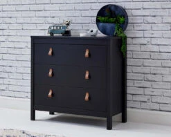 Loop 3 Drawer Chest Black