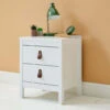 Loop 2 Drawer Bedside White