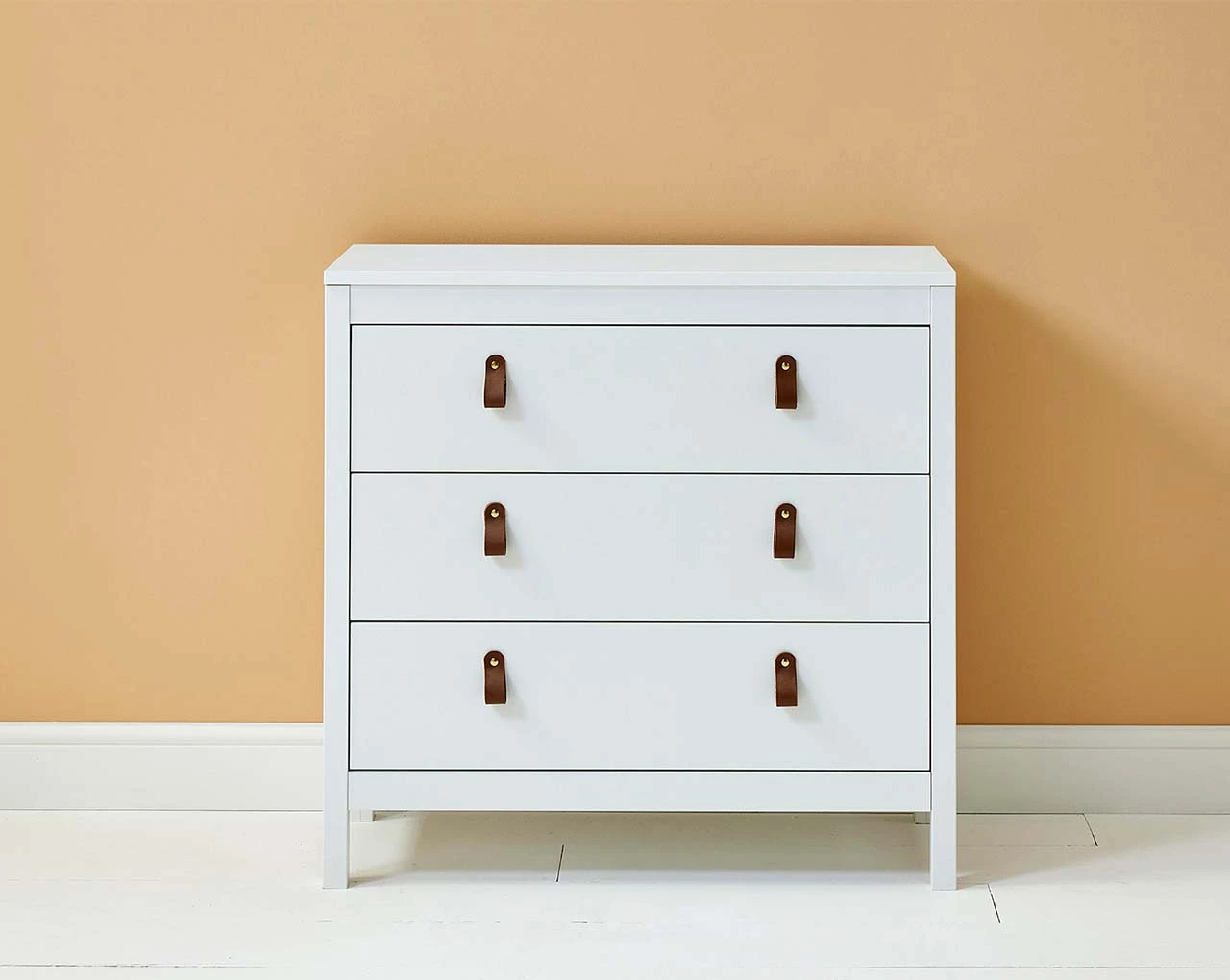 Loop 3 Drawer Chest White 2 Loop 3 Drawer Chest White - Image 2