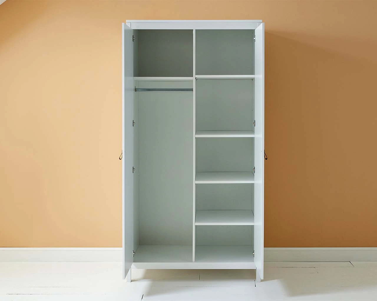 Loop 2 Door Wardrobe White 1 Loop 2 Door Wardrobe White