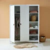 Loop 3 Door Wardrobe White