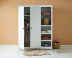 Loop 3 Door Wardrobe White
