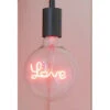 LED Text Bulb Lamp- Love