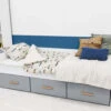Malin Storage Bed In White And Grey