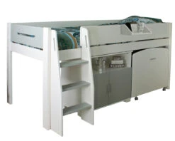 Urban Grey Midsleeper With Pullout Desk And Cupboard 6 Urban Grey Midsleeper With Pullout Desk And Cupboard -Room to Grow Mid Urban Grey 2 Cut Out 30713.1683040913