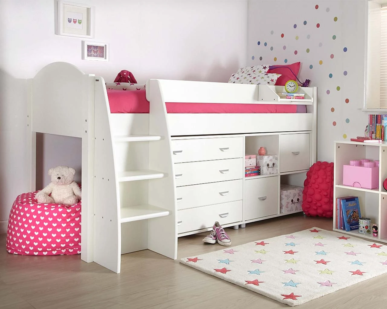 Eli Midsleeper With Chest And Cube Storage Unit 1 Eli Midsleeper With Chest And Cube Storage Unit