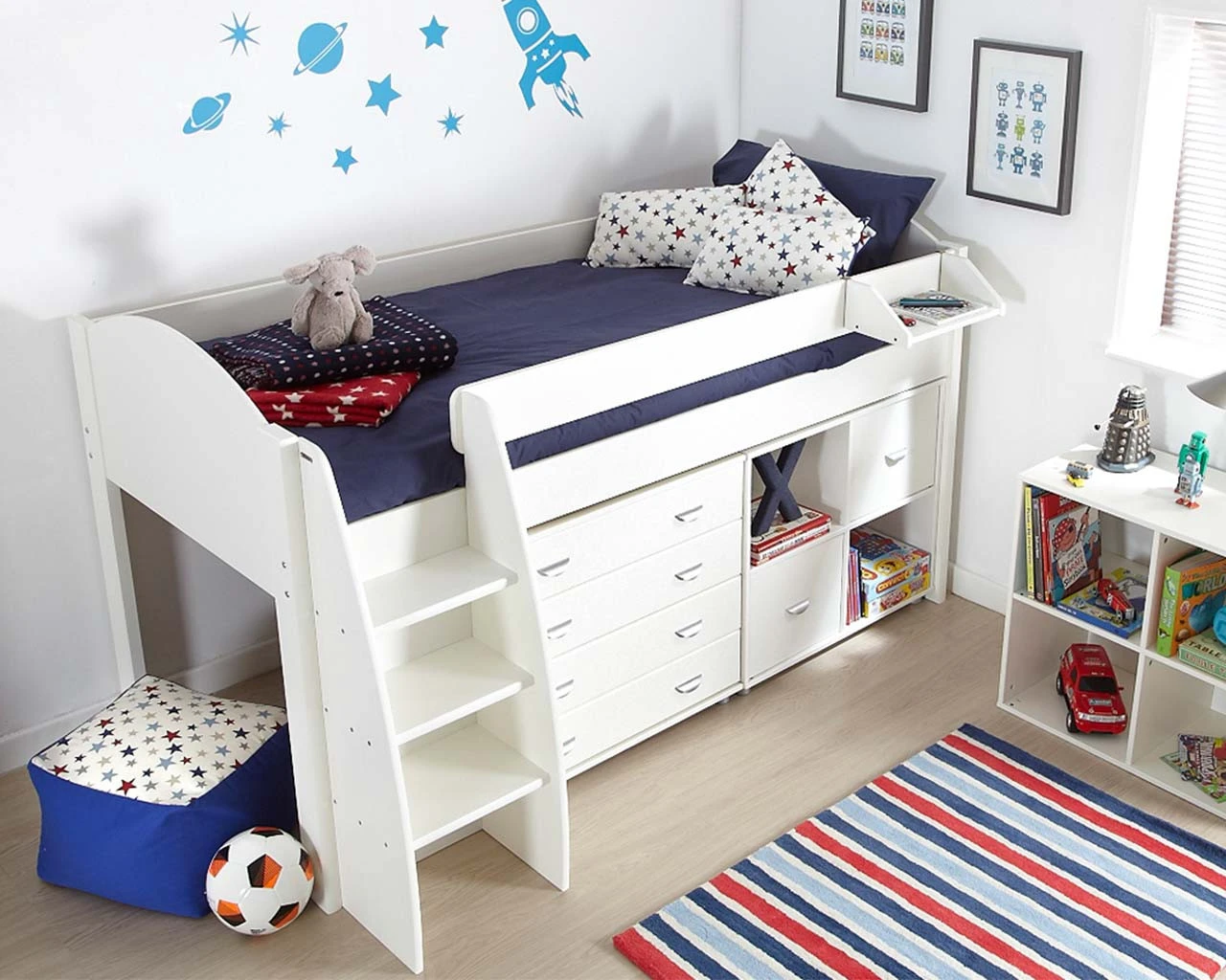 Eli Midsleeper With Chest And Cube Storage Unit 2 Eli Midsleeper With Chest And Cube Storage Unit - Image 2