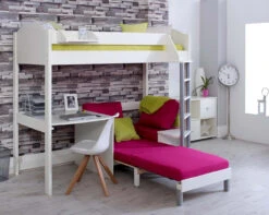 Noah High Sleeper With Desk And Chair Bed 11 Noah High Sleeper With Desk And Chair Bed -Room to Grow Noah 0001 B white white pink 55228.1659440959