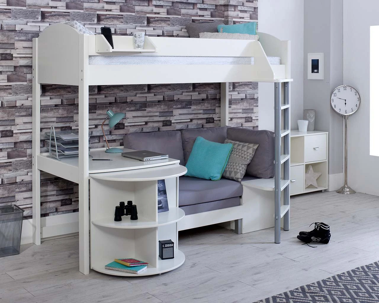 Noah High Sleeper With Extendable Desk And Chair Bed 4 Noah High Sleeper With Extendable Desk And Chair Bed - Image 4