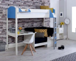 Noah High Sleeper With Desk And Chair Bed 13 Noah High Sleeper With Desk And Chair Bed -Room to Grow Noah 0008 B white blue black 09809.1659440961