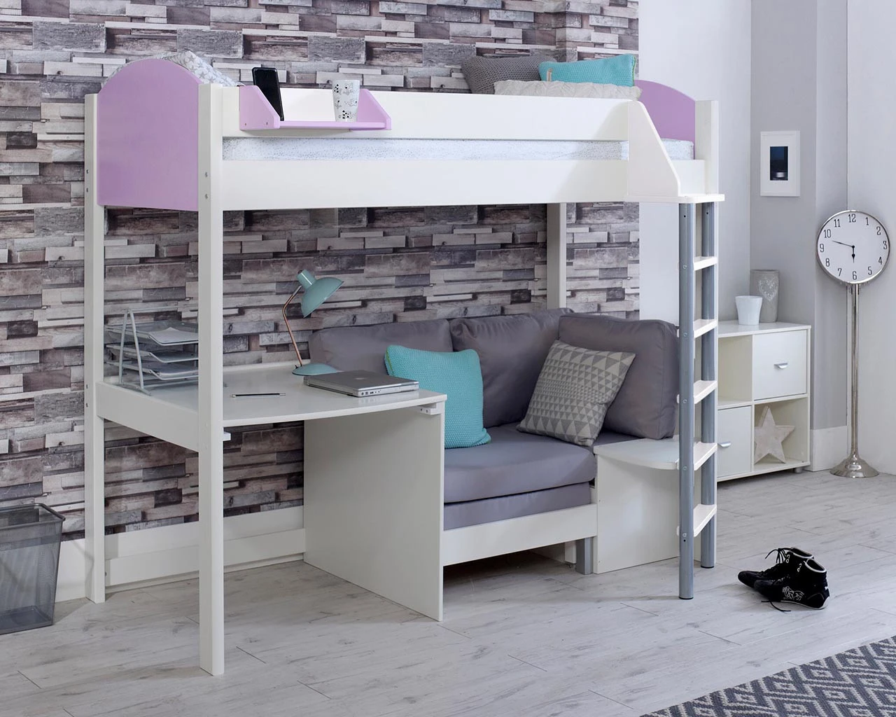 Noah High Sleeper With Desk And Chair Bed 7 Noah High Sleeper With Desk And Chair Bed - Image 7