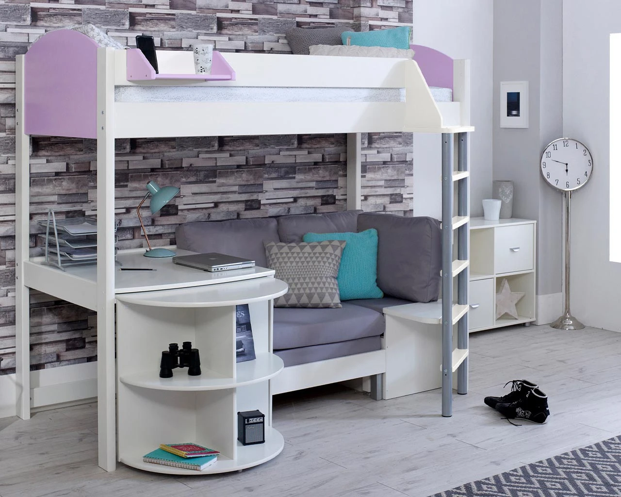 Noah High Sleeper With Extendable Desk And Chair Bed 9 Noah High Sleeper With Extendable Desk And Chair Bed - Image 9