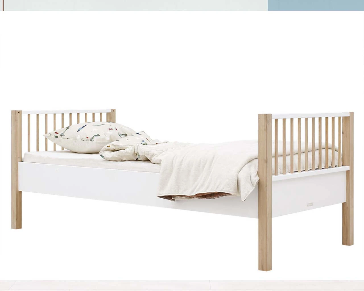 Nori Bunk Bed In White & Natural 11 Nori Bunk Bed In White & Natural - Image 11