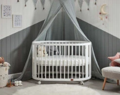 Oval Cot Fitted Sheet (121cm X 69cm) 5 Oval Cot Fitted Sheet (121cm X 69cm) -Room to Grow Oval Cot 0002 oval cot 93936.1661857872