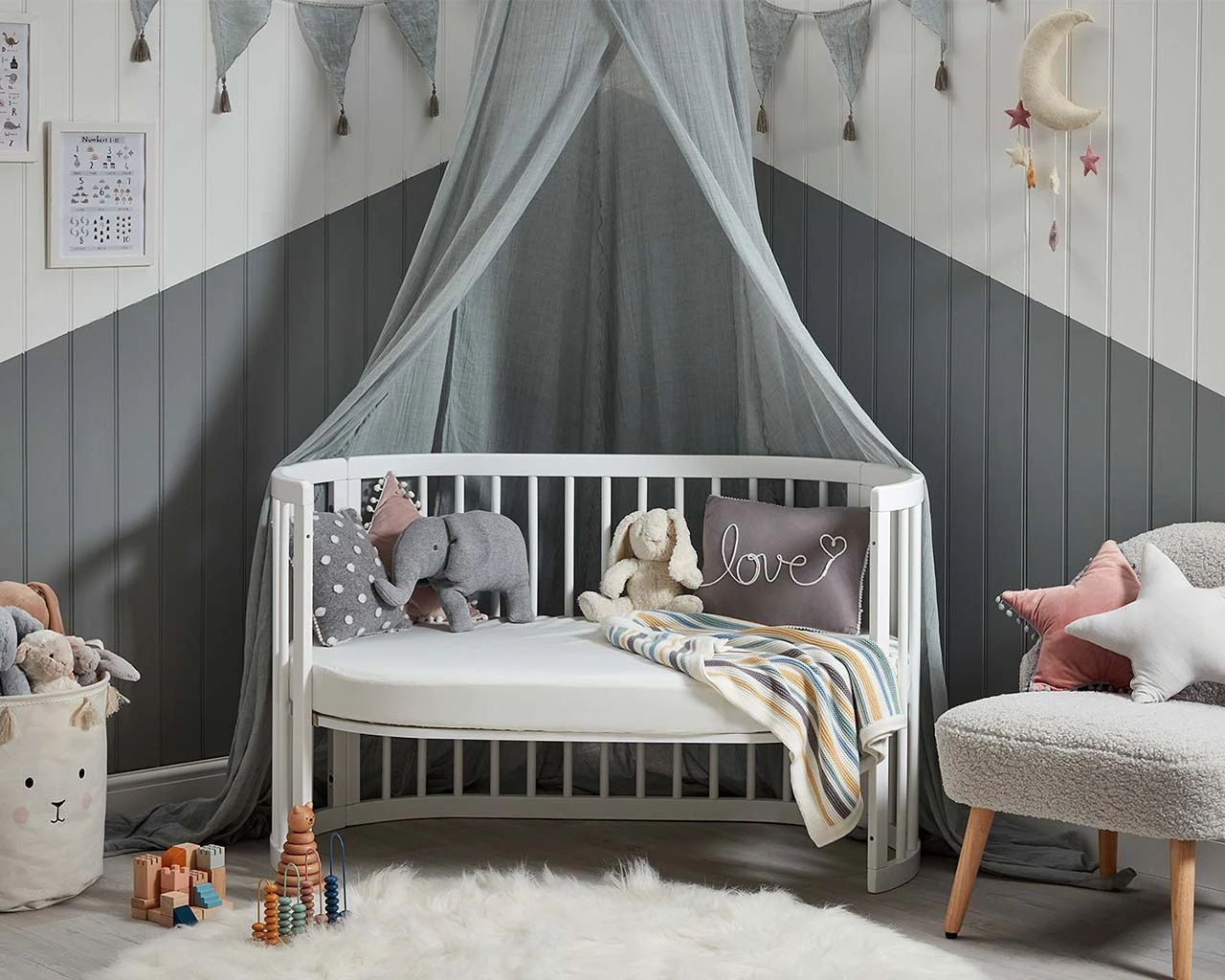 Oval Cot Fitted Sheet (121cm X 69cm) 2 Oval Cot Fitted Sheet (121cm X 69cm) - Image 2