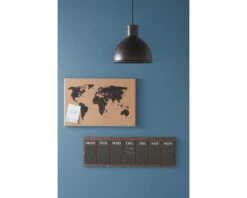 World Map Cork Notice Board