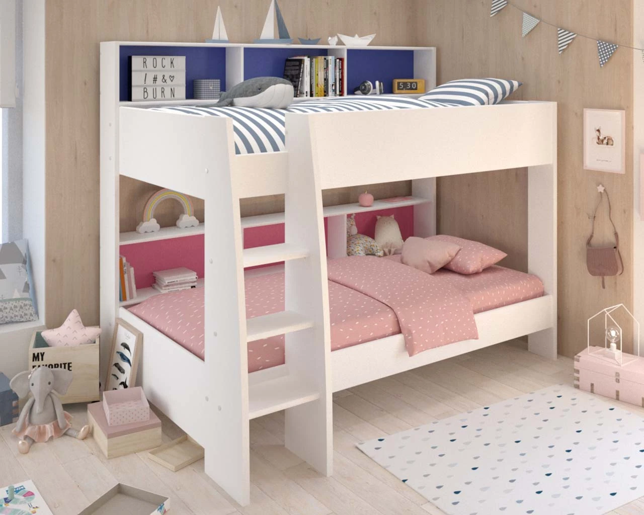 Tam Tam 2 White Bunk Bed 2 Tam Tam 2 White Bunk Bed - Image 2