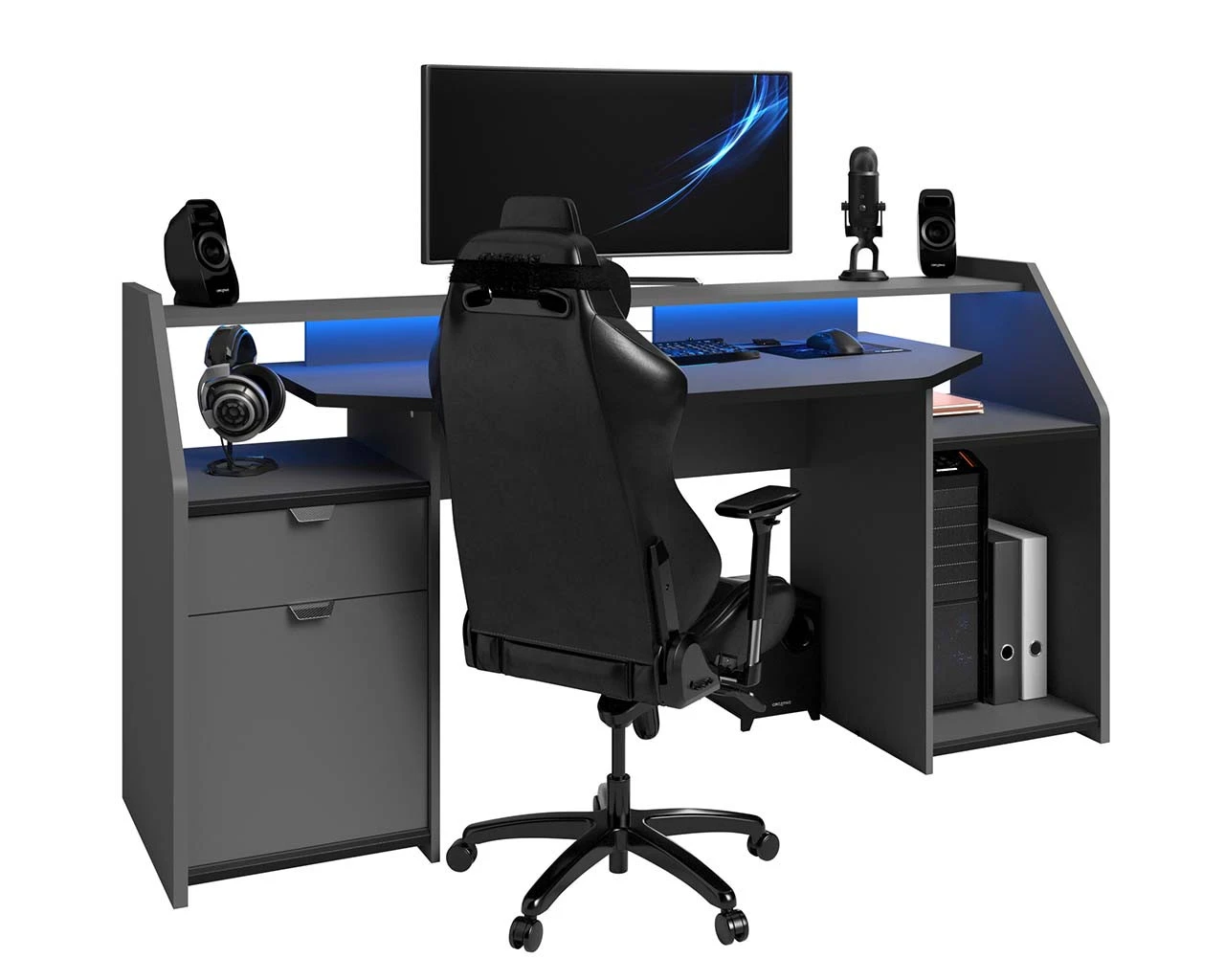 Gaming SetUp Desk With LED Lights 4 Gaming SetUp Desk With LED Lights - Image 4