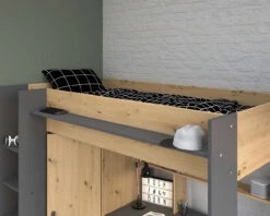 Grayson Highsleeper Bed With Desk & Wardrobe -Room to Grow Parisot 0001 Grayson High Sleeper 07116.1659016656