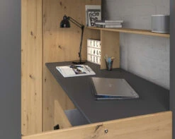 Grayson Highsleeper Bed With Desk & Wardrobe -Room to Grow Parisot 0003 Grayson High Sleeper 40321.1659016856