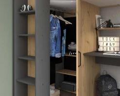 Grayson Highsleeper Bed With Desk & Wardrobe -Room to Grow Parisot 0004 Grayson High Sleeper 51218.1659016856