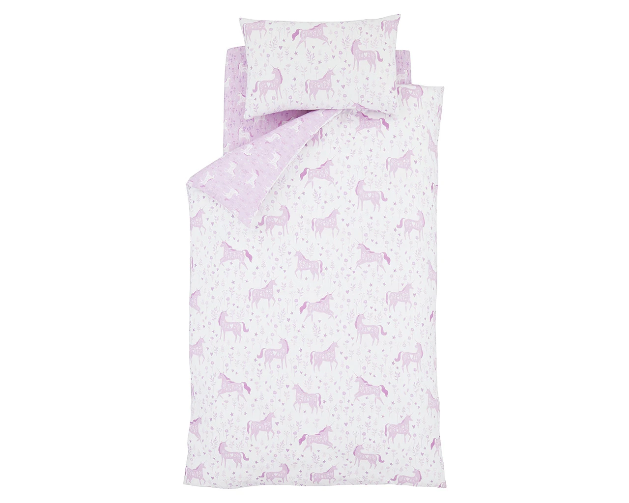 Folk Unicorn Double Duvet Set