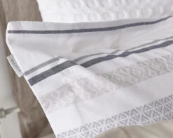 Bianca Blue & Grey Stripe Double Duvet Set