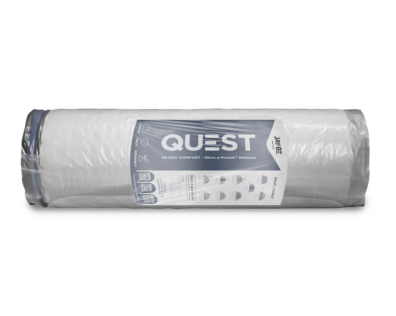Quest Q3 Epic Comfort Deep E-Pocket With Micro E-Pocket Children's Single Mattress (90x190) 3 Quest Q3 Epic Comfort Deep E-Pocket With Micro E-Pocket Children's Single Mattress (90x190) - Image 3