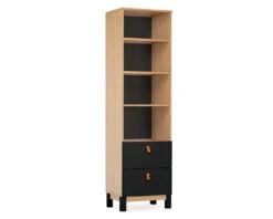 Rafi Bookcase -Room to Grow RAFI BLACK CUTOUT BOOKCASE ANGLE 47873.1674125236
