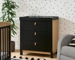 Rafi 3 Drawer Chest 10 Rafi 3 Drawer Chest -Room to Grow RAFI BLACK LR CHANGER 01464.1674121736