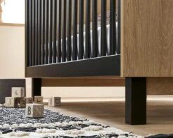 Rafi Cot Bed -Room to Grow RAFI BLACK LR COTBED DETAIL 81394.1674051925