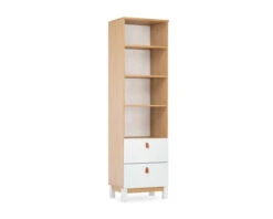 Rafi Bookcase -Room to Grow RAFI WHITE LR CUTOUT BOOKCASE ANGLE 22653.1674125235