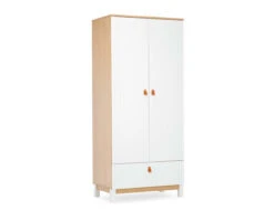 Rafi Double Wardrobe 10 Rafi Double Wardrobe -Room to Grow RAFI WHITE LR CUTOUT WARDROBE ANGLE 14864.1674122480