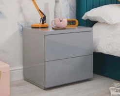 Roma Gloss Room Set B 17 Roma Gloss Room Set B -Room to Grow Roma Grey gloss bedside 69939.1658934716