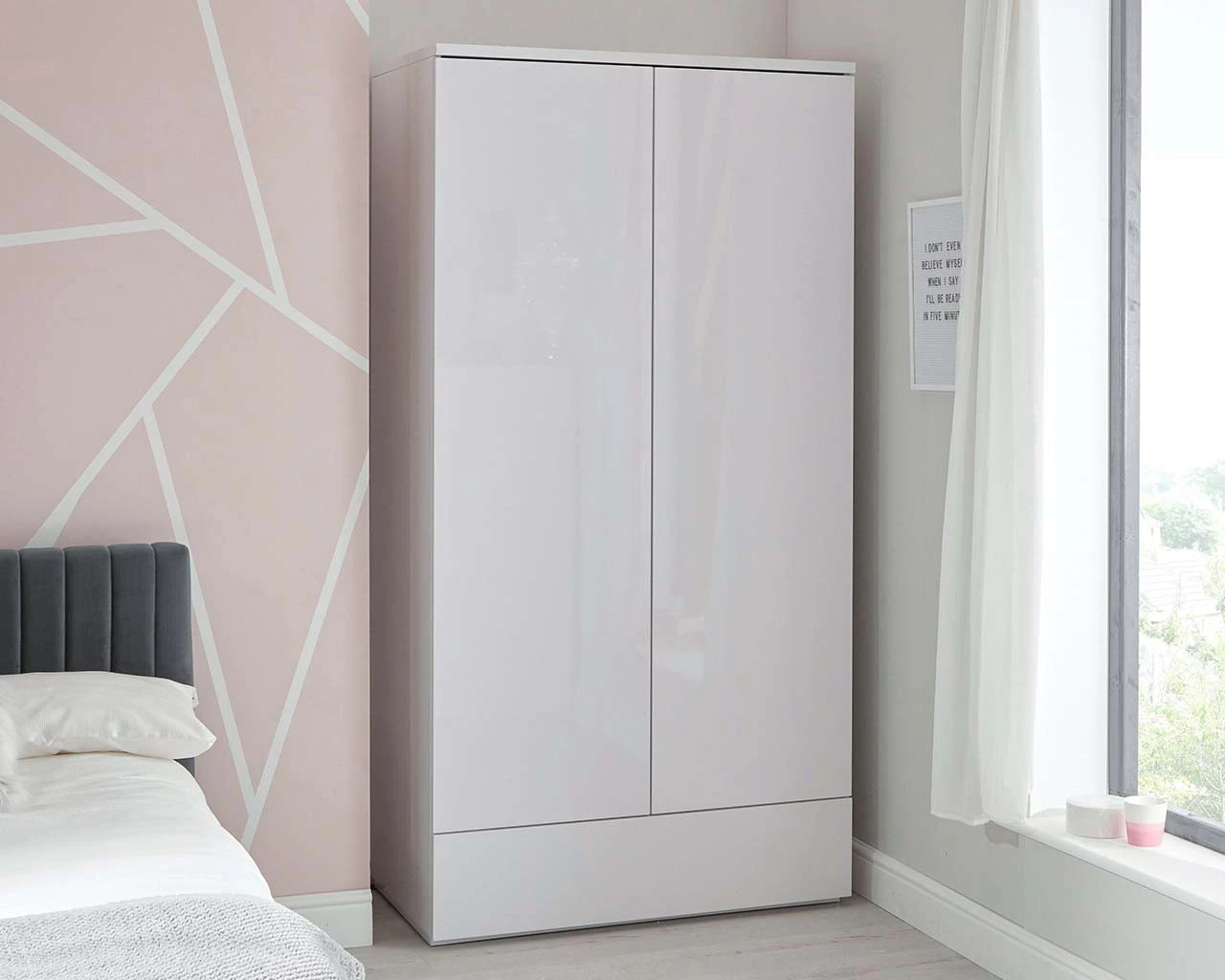 Roma Gloss Double Wardrobe 2 Roma Gloss Double Wardrobe - Image 2