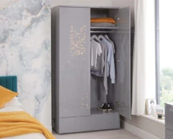 Roma Gloss Room Set B 13 Roma Gloss Room Set B -Room to Grow Roma grey gloss wardrobe 66696.1658934716