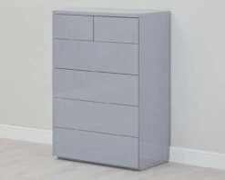 Roma Gloss 4+2 Chest 8 Roma Gloss 4+2 Chest -Room to Grow Roma grey tall chest 48422.1658931877