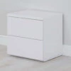 Roma Gloss 2 Drawer Bedside