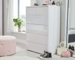 Roma Gloss Room Set A 17 Roma Gloss Room Set A -Room to Grow Roma white gloss 4 2 chest 45221.1658932693