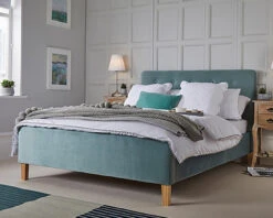 Romilly Velvet Double Bed 8 Romilly Velvet Double Bed -Room to Grow Romilly 0001 Romilly Velvet Bed Aqua 2 79543.1659624476