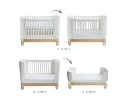 Serena Complete Sleep Cot Bed 27 Serena Complete Sleep Cot Bed -Room to Grow Serene Cot Bed White Natural 5 72372.1661864043