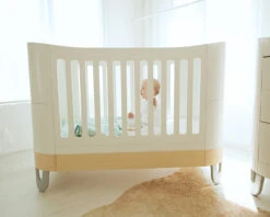 Serena Complete Sleep Cot Bed 23 Serena Complete Sleep Cot Bed -Room to Grow Serene Cot Bed White Natural Lifestyle 1 36663.1661864044