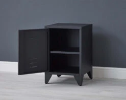 Soho Metal Locker 21 Soho Metal Locker -Room to Grow Soho Locker 0021 Black locker open 70525.1658840509