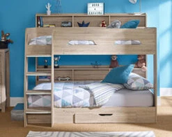 Stellar Children's Bunk Bed 16 Stellar Children's Bunk Bed -Room to Grow Stellar Bunk Oak 0002 Stellar oak bunk front 29101.1658821964