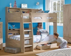 Stellar Children's Bunk Bed 17 Stellar Children's Bunk Bed -Room to Grow Stellar Bunk Oak 0005 Stellar Oak bunk lifestyle 79251.1658821957