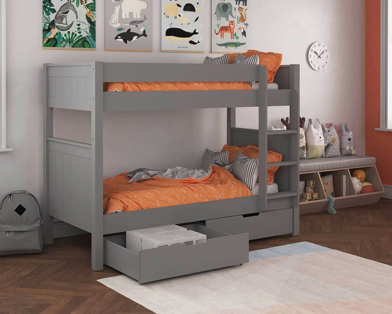 Stompa New Classic Bunk With Pair Of Drawers 1 Stompa New Classic Bunk With Pair Of Drawers