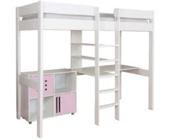 Stompa Duo 2 High Sleeper Bed With Desk And Cube Storage