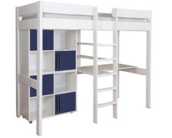 Stompa Duo 6 High Sleeper Bed With Desk And 2 Cube Storage Units