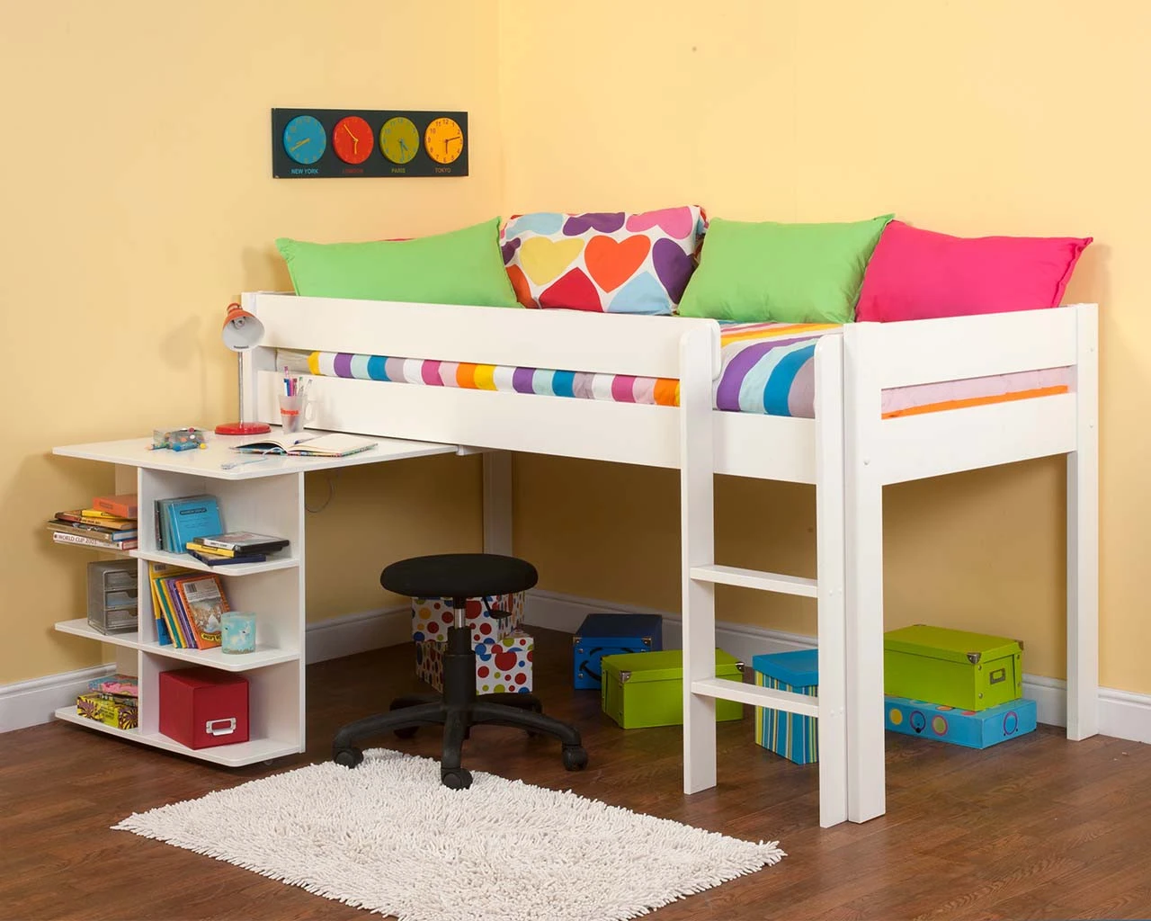 Stompa Uno 1 Midsleeper Cabin Bed With Pullout Desk 2 Stompa Uno 1 Midsleeper Cabin Bed With Pullout Desk - Image 2