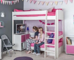 Stompa UNOS 20 Highsleeper Bed With Sofa Bed And Cube